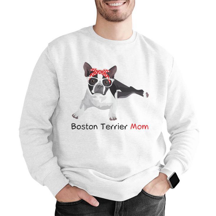 Boston Terrier Mom Bandana Boston Terrier Dog Men Graphic Sweatshirt, Boston Terrier Mom Sweatshirts, funny gift