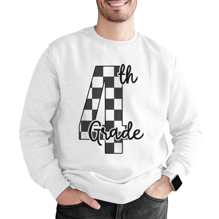 Checkered Fourth Grade Back To School Teachers Students Men Graphic Sweatshirt, funny gift Checkered Fourth Grade Back To School Teachers Students Men Graphic Sweatshirt, funny gift