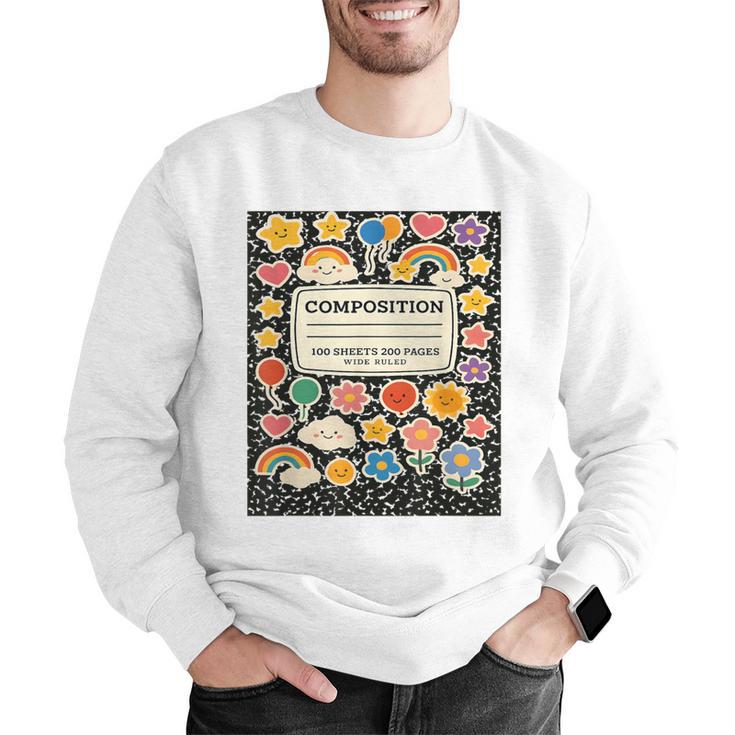 Composition Notebook Costume Teacher Matching Halloween Book Men Graphic Sweatshirt, funny gift Composition Notebook Costume Teacher Matching Halloween Book Men Graphic Sweatshirt, funny gift