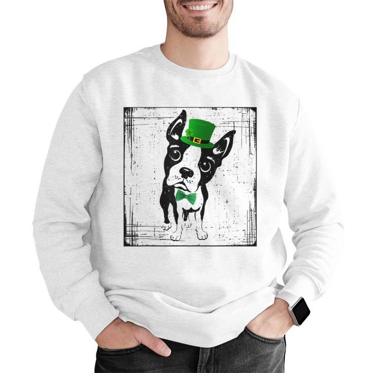 Cool Saint Patrick's Boston Terrier T Shirt For Dogs Lovers Men Graphic Sweatshirt, funny gift