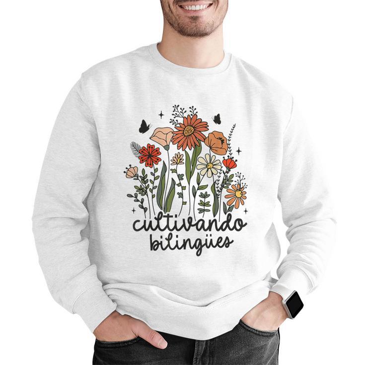 Cultivando Bilingues Dual Language Crew Bilingual Teacher Men Women Girls Kids Men Graphic Sweatshirt, funny gift Cultivando Bilingues Dual Language Crew Bilingual Teacher Men Women Girls Kids Men Graphic Sweatshirt, funny gift