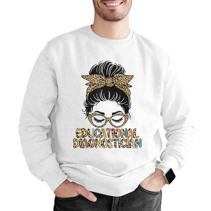 Cute Educational Diagnostician Teacher Appreciation Week Men Women Men Graphic Sweatshirt, funny gift