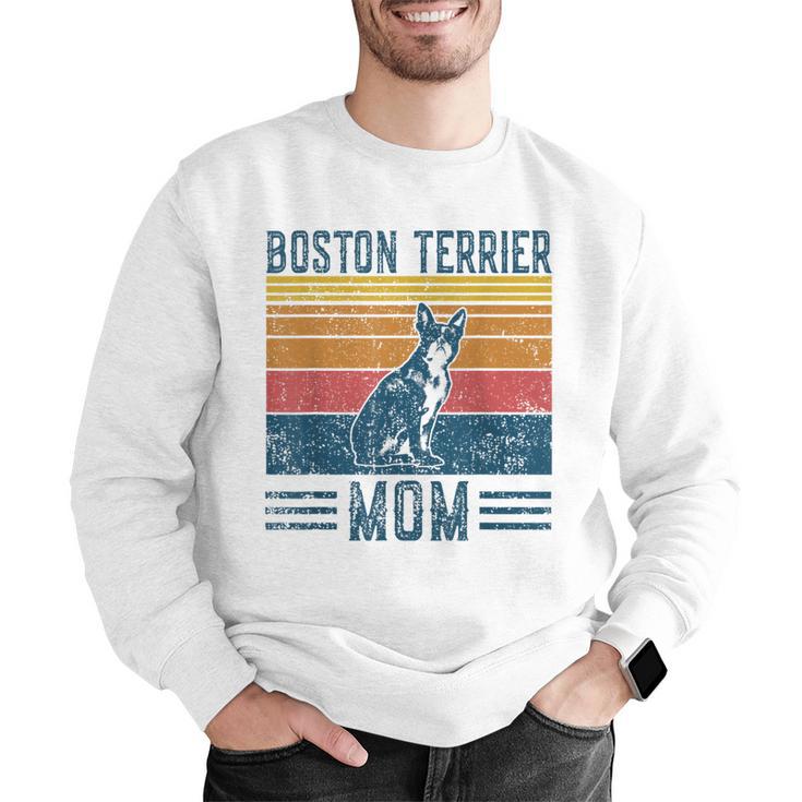 Dog Boston Terrier Mom Vintage Boston Terrier Mom Men Graphic Sweatshirt, Boston Terrier Mom Sweatshirts, funny gift