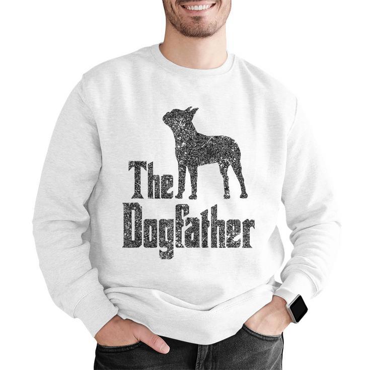 The Dogfather Boston Terrier Dog Funny Dog Gift T-Shirt For Men Women Girls Kids Men Graphic Sweatshirt, funny gift