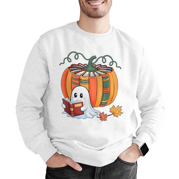 Fall Book Pumpkin Books Ghost Reading Halloween Teacher Men Graphic Sweatshirt, funny gift Fall Book Pumpkin Books Ghost Reading Halloween Teacher Men Graphic Sweatshirt, funny gift