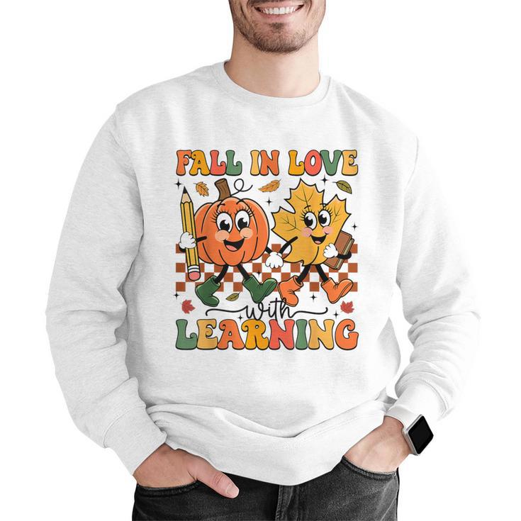 Fall In Love With Learning Thanksgiving Teacher Student Men Graphic Sweatshirt, funny gift Fall In Love With Learning Thanksgiving Teacher Student Men Graphic Sweatshirt, funny gift