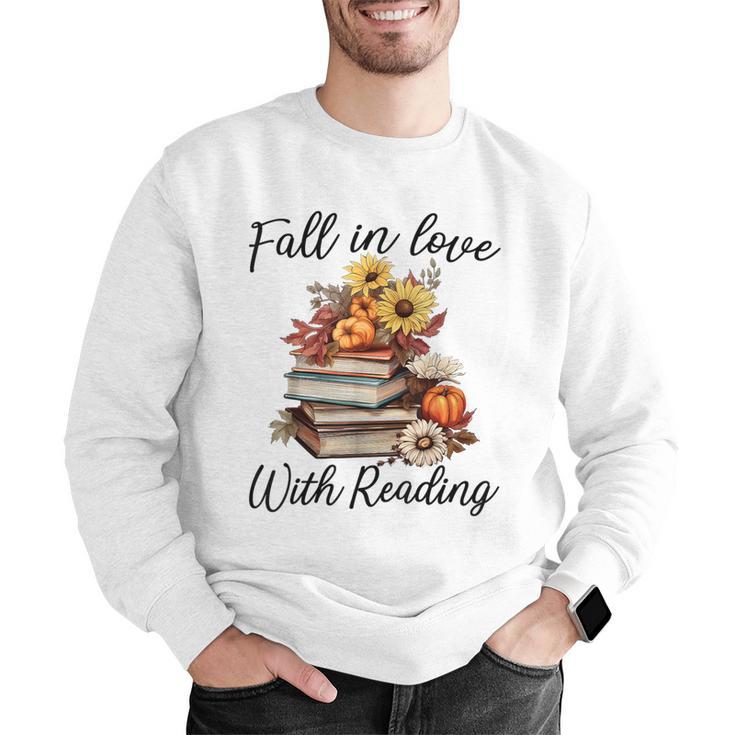 Fall In Love With Reading Book Autumn Teachers Pumpkins Men Graphic Sweatshirt, funny gift Fall In Love With Reading Book Autumn Teachers Pumpkins Men Graphic Sweatshirt, funny gift