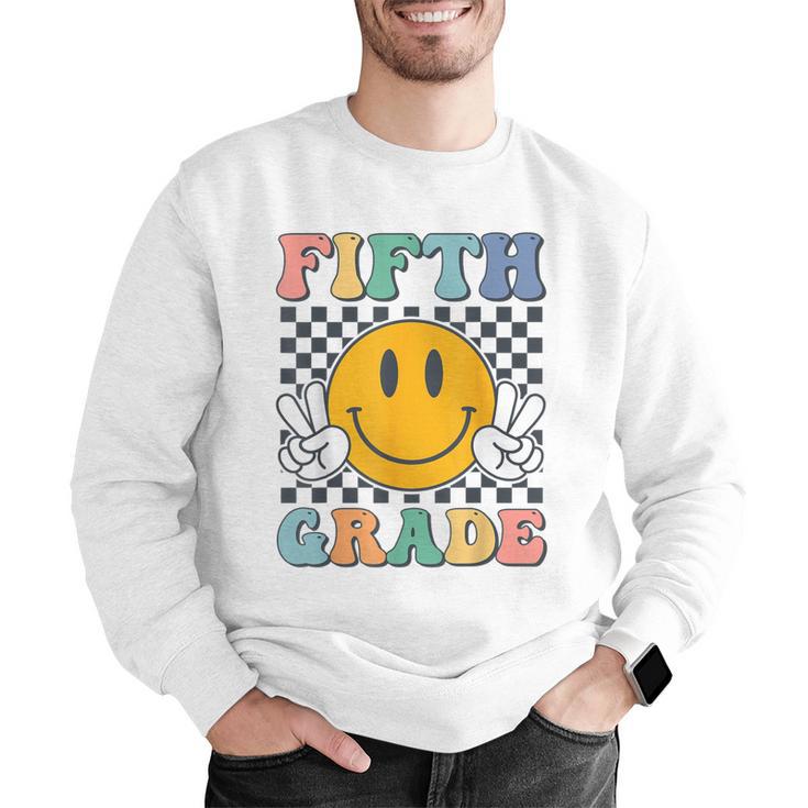 Fifth Grade Team Teachers Boys Girls Retro Smile 5th Grade Men Graphic Sweatshirt, funny gift Fifth Grade Team Teachers Boys Girls Retro Smile 5th Grade Men Graphic Sweatshirt, funny gift