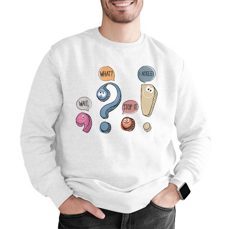 Grammar Teacher Punctuation For English Teacher Men Women Men Graphic Sweatshirt, English Teacher Sweatshirts, funny gift Grammar Teacher Punctuation For English Teacher Men Women Men Graphic Sweatshirt, English Teacher Sweatshirts, funny gift