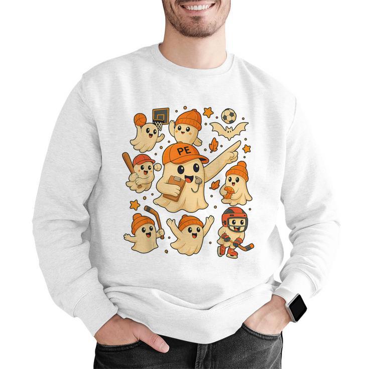 Halloween PE Teacher Costume Ghost Physical Education Men Graphic Sweatshirt, Pe Teacher Sweatshirts, funny gift Halloween PE Teacher Costume Ghost Physical Education Men Graphic Sweatshirt, Pe Teacher Sweatshirts, funny gift