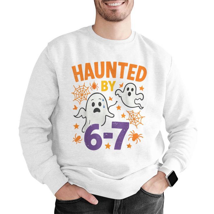 Haunted 67 Ghost Math Teacher Halloween Costume Math Pun Men Graphic Sweatshirt, funny gift Haunted 67 Ghost Math Teacher Halloween Costume Math Pun Men Graphic Sweatshirt, funny gift