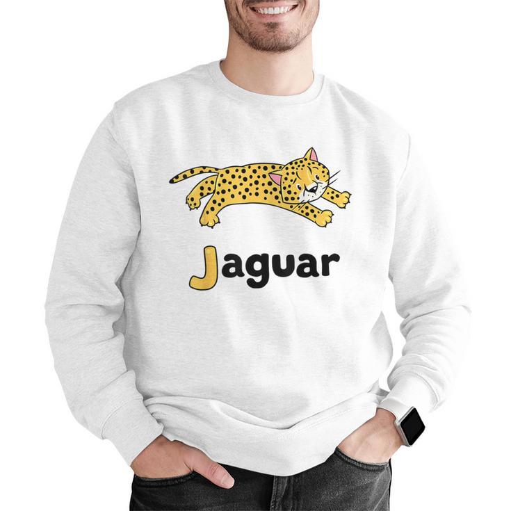 J Is For Jaguar ABC Alphabet T-Shirt For Teachers Students Men Graphic Sweatshirt, funny gift
