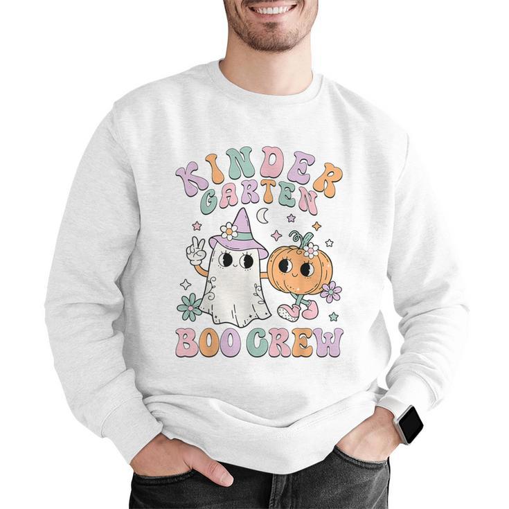 Kindergarten Boo Crew Halloween Floral Ghost Kinder Teacher Men Graphic Sweatshirt, funny gift Kindergarten Boo Crew Halloween Floral Ghost Kinder Teacher Men Graphic Sweatshirt, funny gift