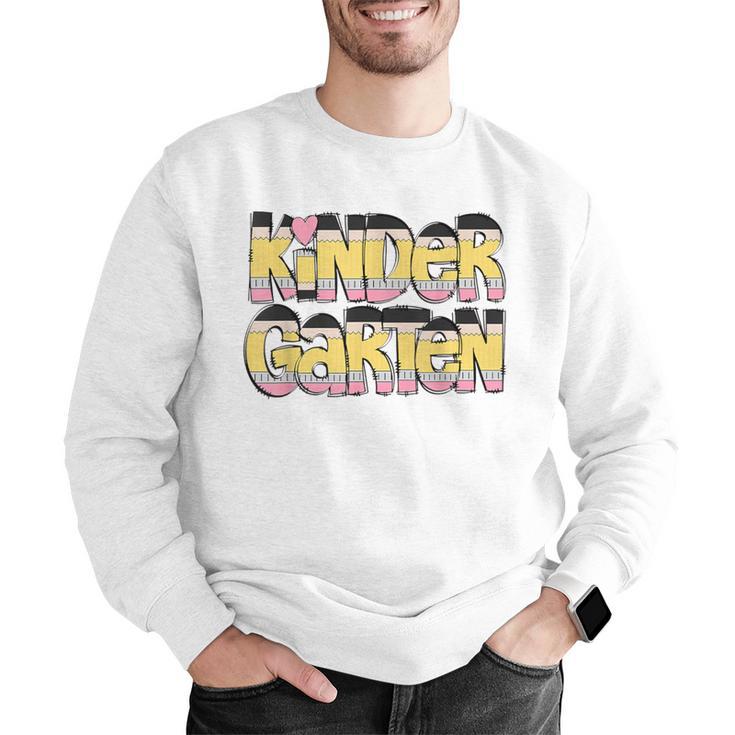 Kindergarten Pencil First Day Of School Teacher Toddler Kids Men Graphic Sweatshirt, funny gift