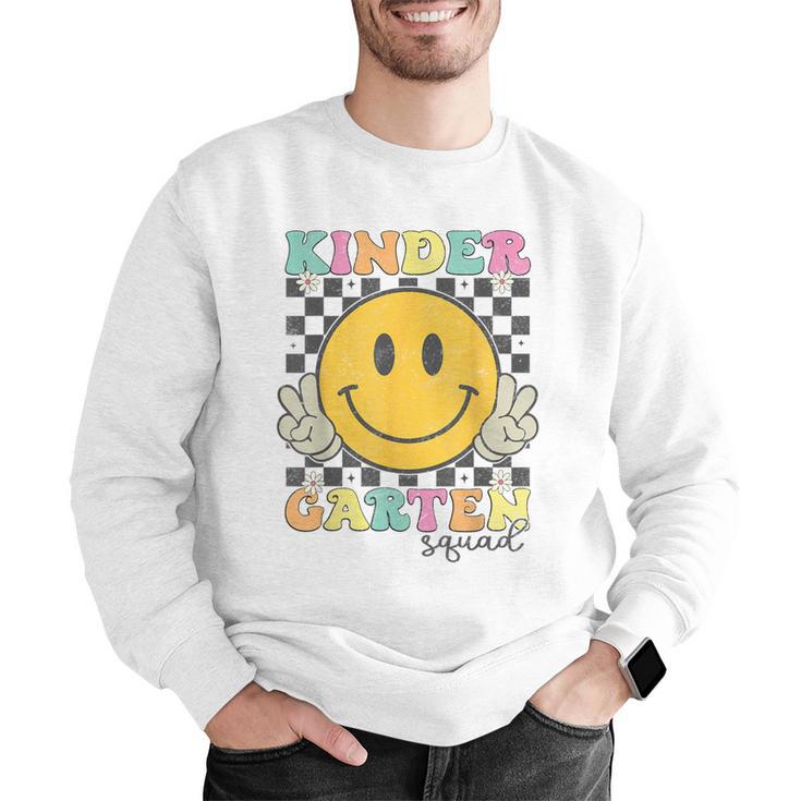 Kindergarten Squad Smile Face Teachers Kids Back To School Men Graphic Sweatshirt, funny gift Kindergarten Squad Smile Face Teachers Kids Back To School Men Graphic Sweatshirt, funny gift