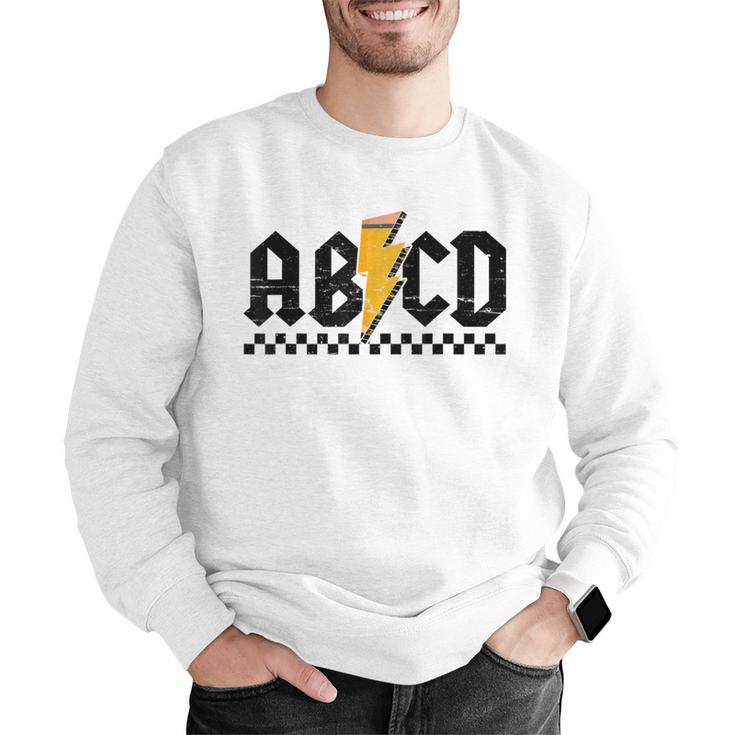 Lightning Pencil Rock'n Roll ABCD Teacher Back To School Kid Men Graphic Sweatshirt, funny gift Lightning Pencil Rock'n Roll ABCD Teacher Back To School Kid Men Graphic Sweatshirt, funny gift