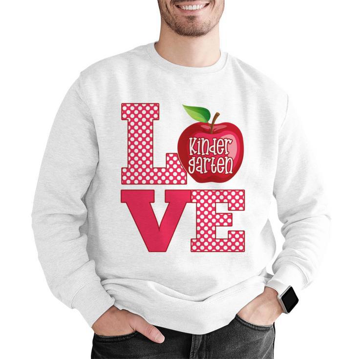 Love Kindergarten Cute Apple School Teacher Men Graphic Sweatshirt, funny gift Love Kindergarten Cute Apple School Teacher Men Graphic Sweatshirt, funny gift