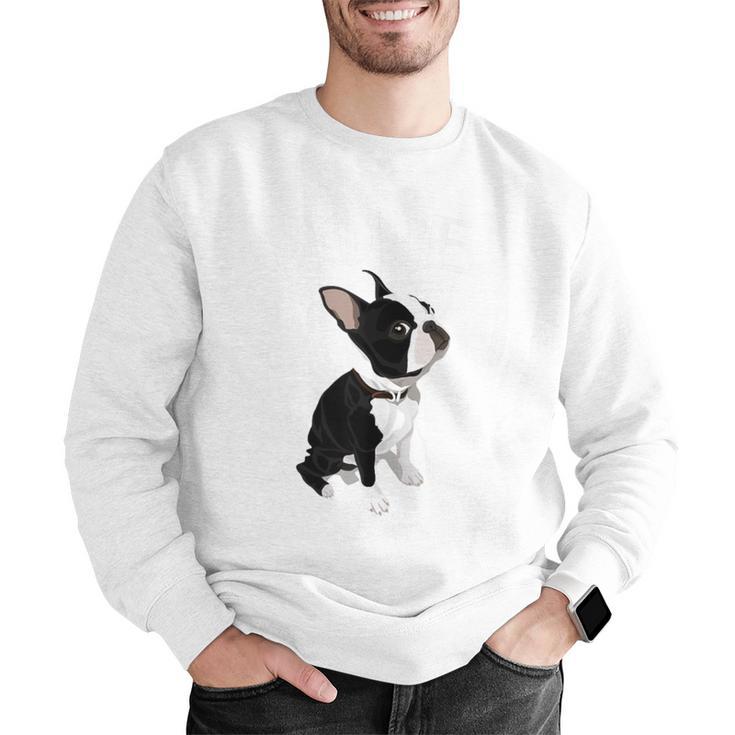Love NOPE Boston Terrier Dog Lover Men Graphic Sweatshirt, funny gift