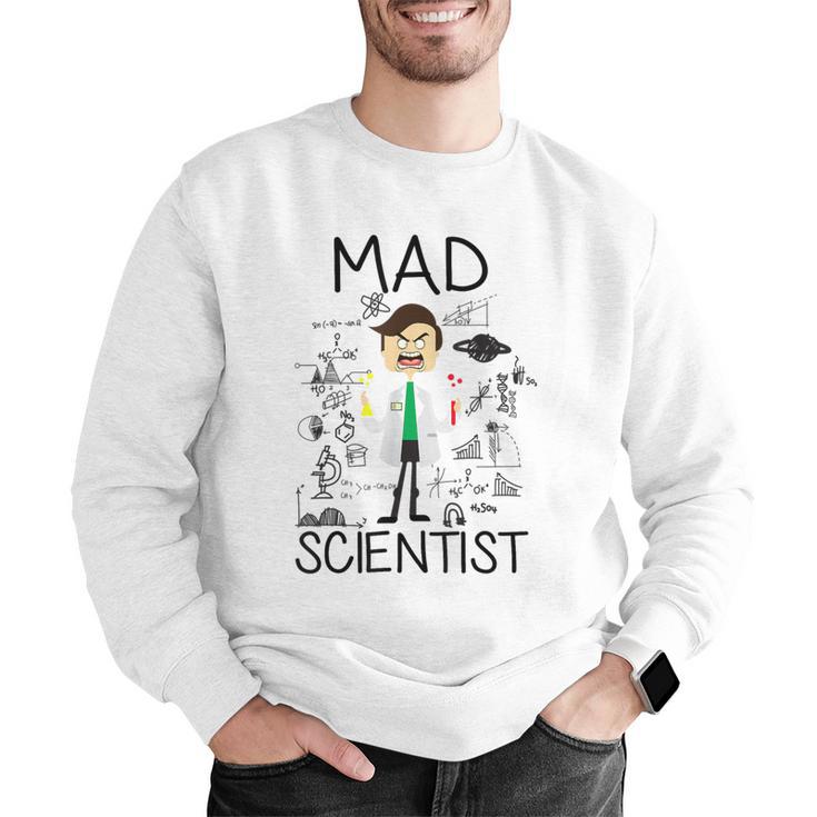 Mad Scientist Shirt Kids Boys Youth Science Teacher Men Graphic Sweatshirt, Science Teacher Sweatshirts, funny gift