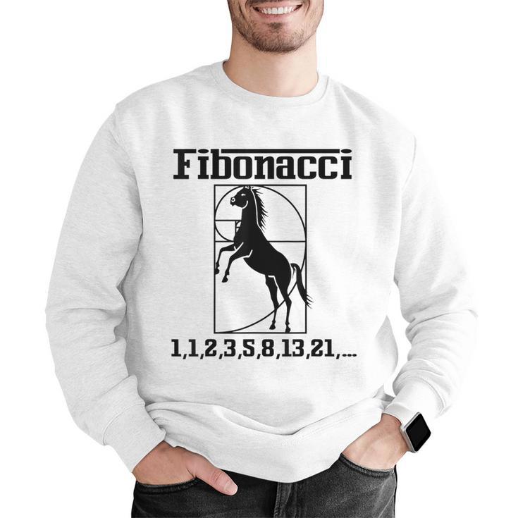 Nerdy Fibonacci Racing Car Horse Math Teacher Men Women Girls Kids Men Graphic Sweatshirt, funny gift