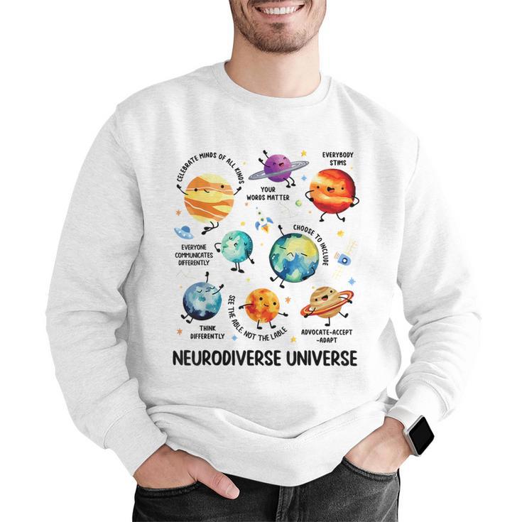 Neurodiverse Universe Space Planet Special Education Teacher Men Graphic Sweatshirt, funny gift Neurodiverse Universe Space Planet Special Education Teacher Men Graphic Sweatshirt, funny gift