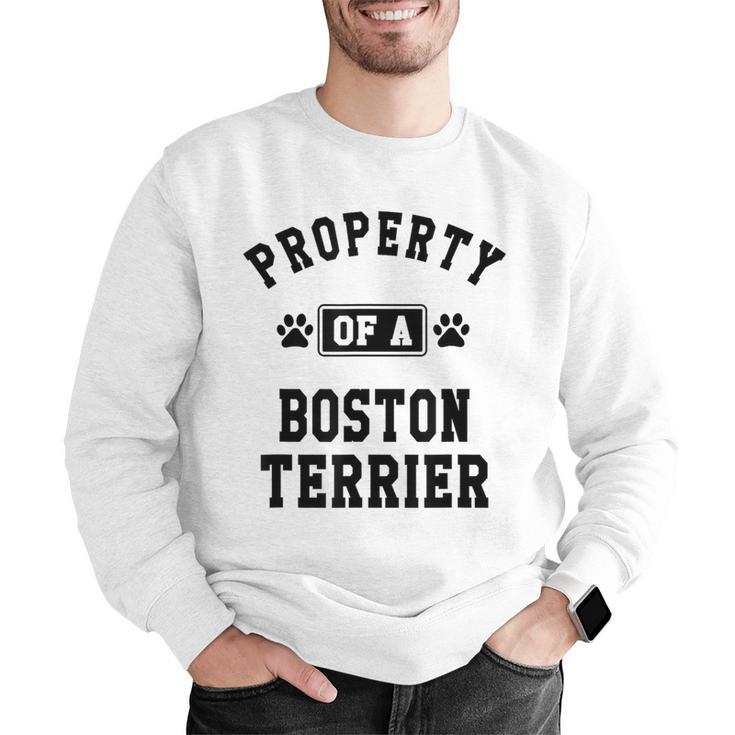 Property Of Boston Terrier Boston Terrier Shirt Men Graphic Sweatshirt, funny gift