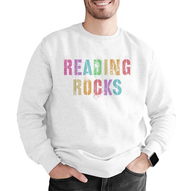 READING ROCKS English Teacher ELA ABCD Read Star Kinder Men Graphic Sweatshirt, English Teacher Sweatshirts, funny gift READING ROCKS English Teacher ELA ABCD Read Star Kinder Men Graphic Sweatshirt, English Teacher Sweatshirts, funny gift
