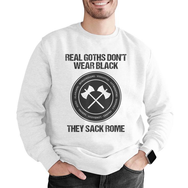 Real Goths Sack Rome History Teacher Men Graphic Sweatshirt, History Teacher Sweatshirts, funny gift