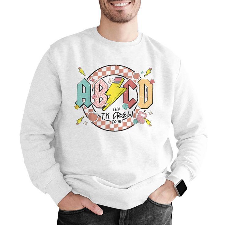 Retro ABCD Transitional Kindergarten Teacher Tour TK Teacher Men Graphic Sweatshirt, funny gift