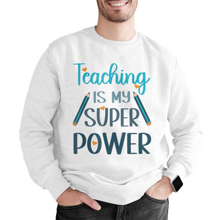 Retro Groovy Teaching Is My Super Power Teacher's Present Men Women Men Graphic Sweatshirt, funny gift Retro Groovy Teaching Is My Super Power Teacher's Present Men Women Men Graphic Sweatshirt, funny gift