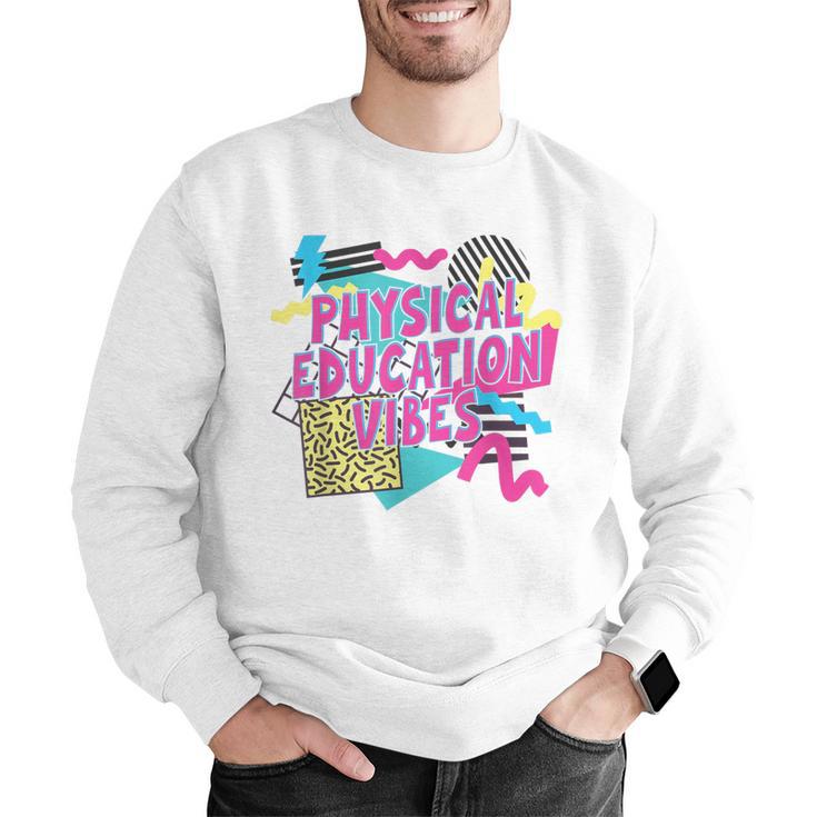 Retro Physical Education Vibes Gym Teacher Phys Ed Teacher Men Graphic Sweatshirt, funny gift Retro Physical Education Vibes Gym Teacher Phys Ed Teacher Men Graphic Sweatshirt, funny gift
