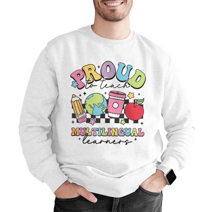 Retro Proud To Teach Multilingual Learners English Teacher Men Graphic Sweatshirt, English Teacher Sweatshirts, funny gift Retro Proud To Teach Multilingual Learners English Teacher Men Graphic Sweatshirt, English Teacher Sweatshirts, funny gift