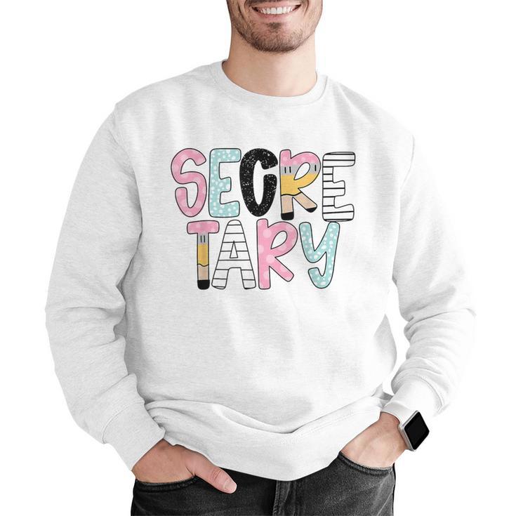 Retro Secretary Back To School Teacher Appreciation Men Graphic Sweatshirt, funny gift Retro Secretary Back To School Teacher Appreciation Men Graphic Sweatshirt, funny gift