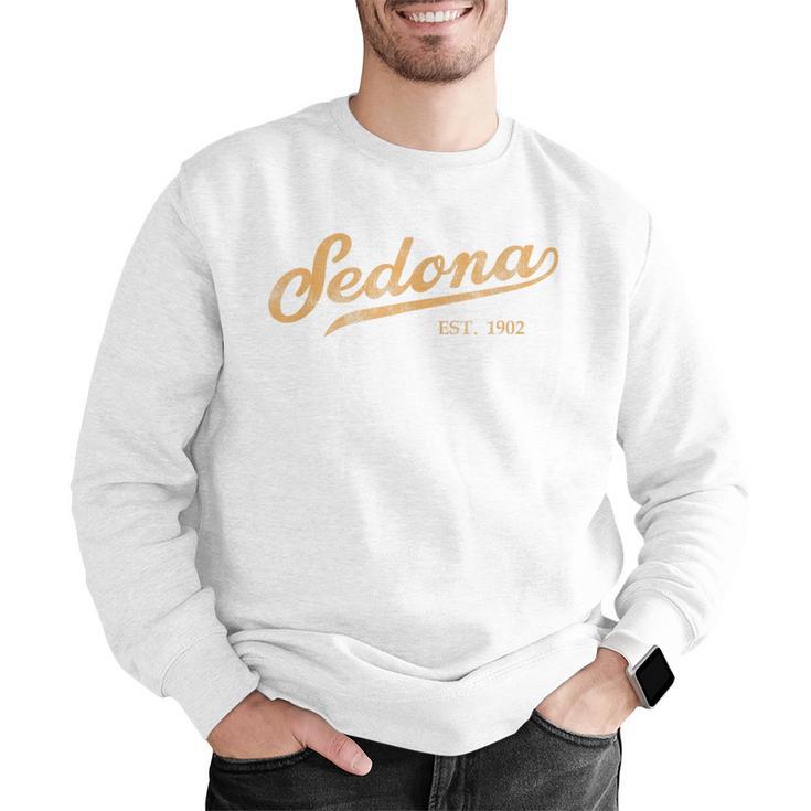 Retro Sedona Script Vintage Throwback Kids Men Graphic Sweatshirt, funny gift
