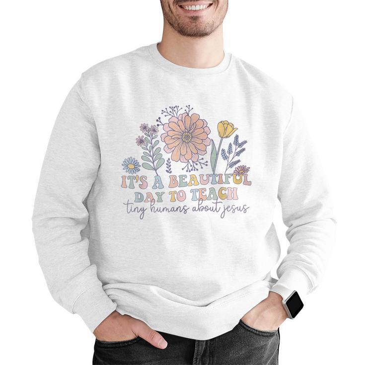 Retro I Teach Tiny Humans About Jesus Christian Teacher Men Graphic Sweatshirt, funny gift Retro I Teach Tiny Humans About Jesus Christian Teacher Men Graphic Sweatshirt, funny gift