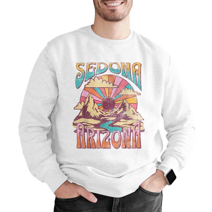 Sedona Arizona Nature Hiking Mountains Outdoors Vintage Men Graphic Sweatshirt, funny gift