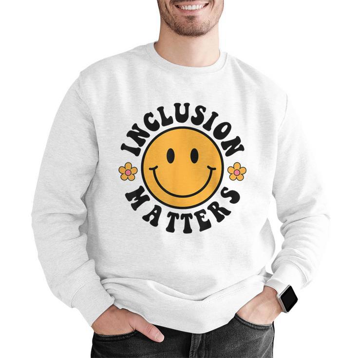 Special Education Teacher Autism Awareness Inclusion Matters Men Graphic Sweatshirt, funny gift