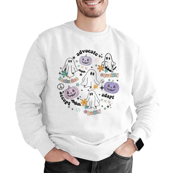 Special Education Teacher Halloween Pumpkin Ghost Inclusion Men Graphic Sweatshirt, funny gift Special Education Teacher Halloween Pumpkin Ghost Inclusion Men Graphic Sweatshirt, funny gift