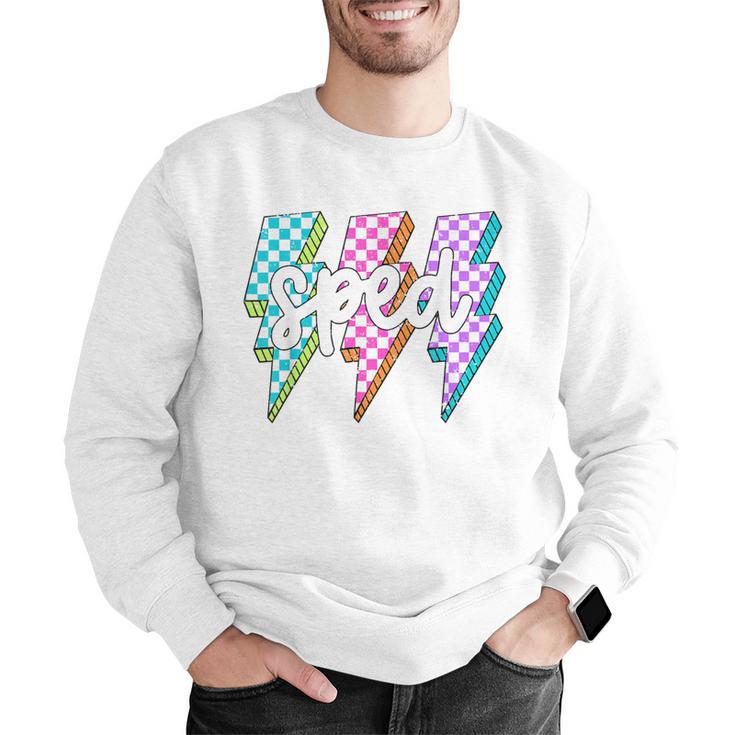 SPED Teacher Squad Lightning Bolt Special Education Men Graphic Sweatshirt, funny gift SPED Teacher Squad Lightning Bolt Special Education Men Graphic Sweatshirt, funny gift