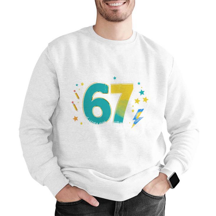 I Survived 67 Days Of School Teachers Students Meme Men Graphic Sweatshirt, funny gift I Survived 67 Days Of School Teachers Students Meme Men Graphic Sweatshirt, funny gift