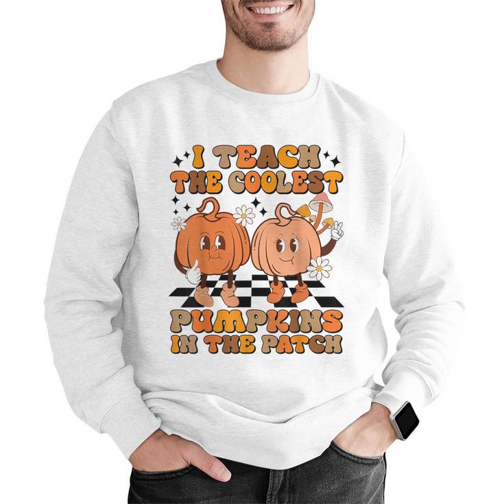 I Teach The Coolest Pumpkins In The Patch Teacher Halloween Men Graphic Sweatshirt, funny gift I Teach The Coolest Pumpkins In The Patch Teacher Halloween Men Graphic Sweatshirt, funny gift