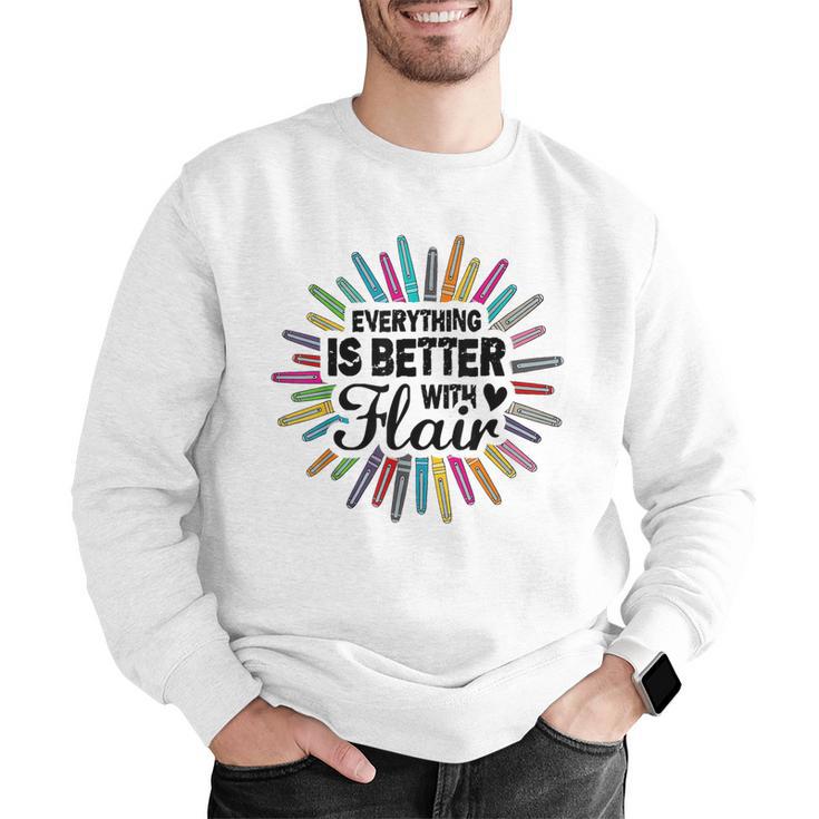 Teacher Flair Pen Art Lover School Supplies Men Graphic Sweatshirt, funny gift Teacher Flair Pen Art Lover School Supplies Men Graphic Sweatshirt, funny gift