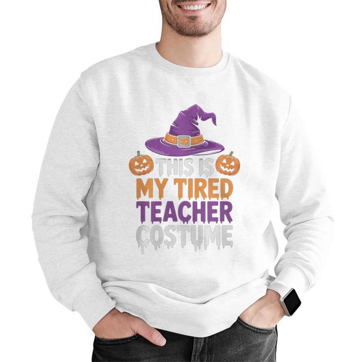 This Is My Tired Teacher Costume Halloween Premium Tri-Blend Men Graphic Sweatshirt, funny gift This Is My Tired Teacher Costume Halloween Premium Tri-Blend Men Graphic Sweatshirt, funny gift