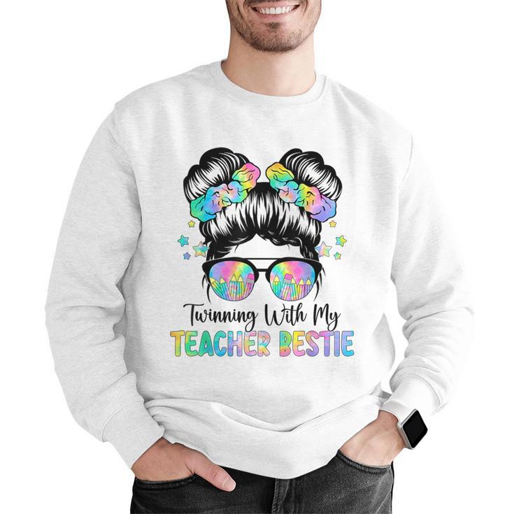 Twin Day Friends Teacher Twinning With My Bestie Men Graphic Sweatshirt, funny gift Twin Day Friends Teacher Twinning With My Bestie Men Graphic Sweatshirt, funny gift