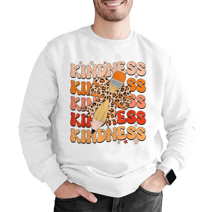 Unity Day Orange Kindness Teacher Bow Anti Bullying Be Kind Men Graphic Sweatshirt, funny gift