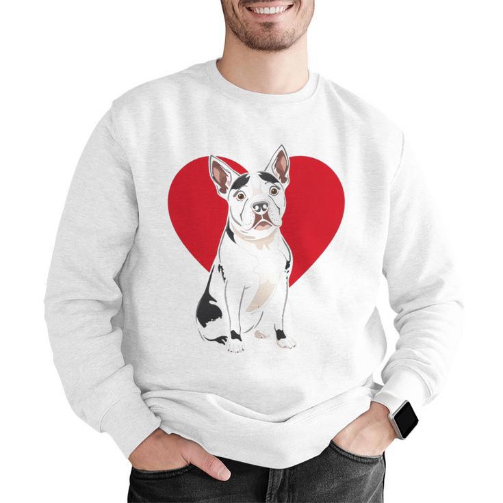 Valentine's Day Boston Terrier Lover Men Graphic Sweatshirt, funny gift