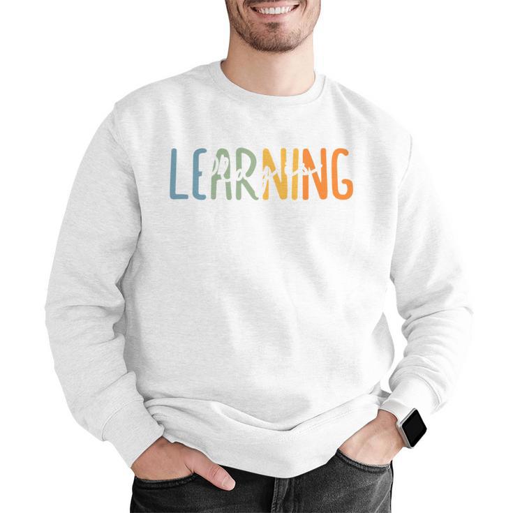 Vintage Play Is Learning Back To School Toddler Teacher Men Graphic Sweatshirt, funny gift