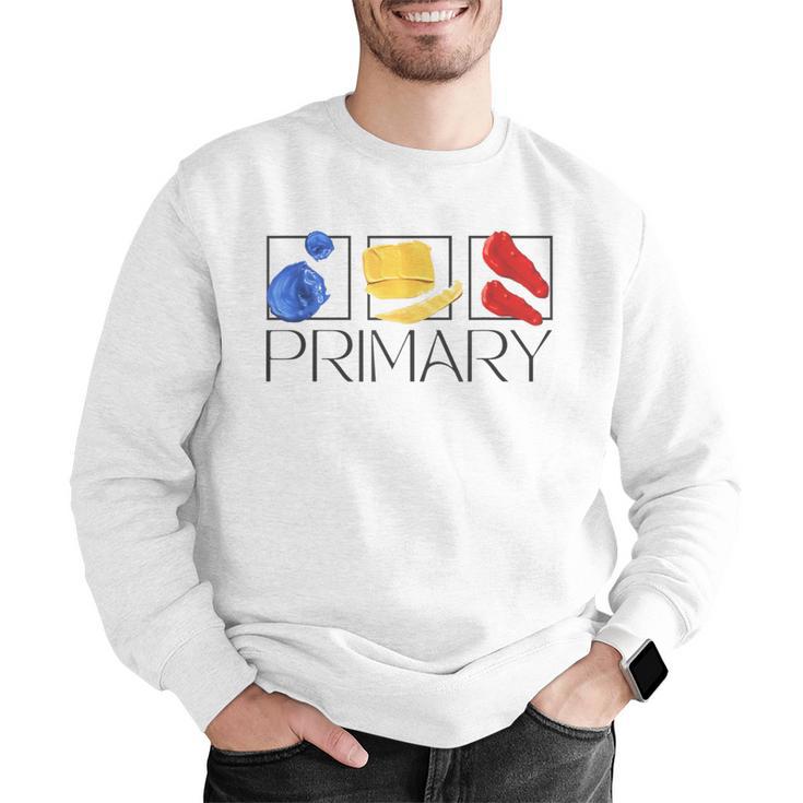 Women Art Teacher Back To School Artist Primary Color Theory Men Graphic Sweatshirt, funny gift