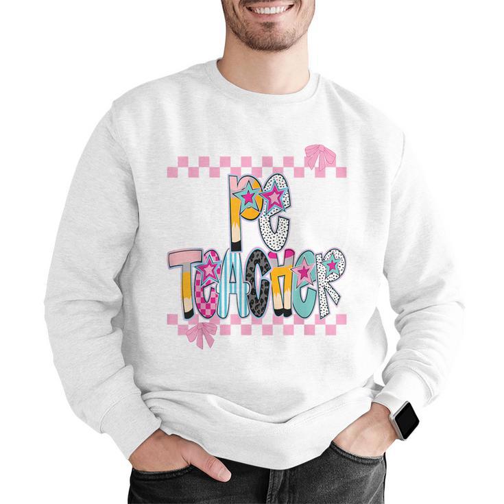 Women PE Teacher Back To School Physical Education Teacher Men Graphic Sweatshirt, Pe Teacher Sweatshirts, funny gift