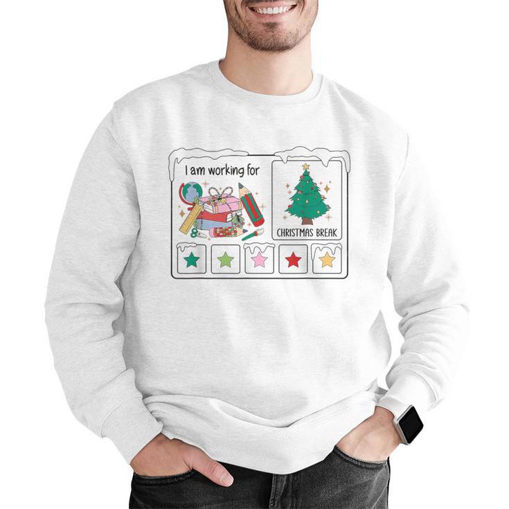 I Am Working For Christmas Break Special Education Teacher Men Graphic Sweatshirt, funny gift